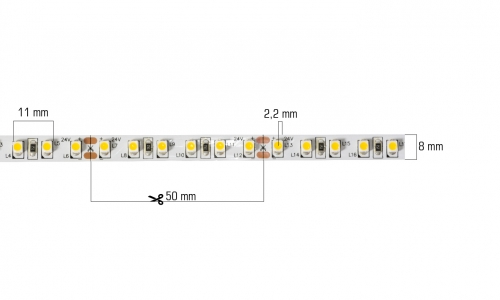 LED trakovi 12 V in 24 V LED trak 9.6 W, 24 V, 3000 K