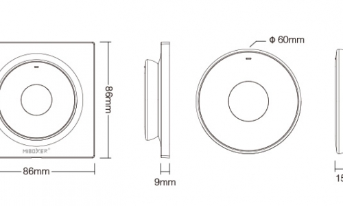 Dodatki za led trakove Daljinski upravljanik z magnetom DIMM, CCT,  2.4 GHz, K2-B