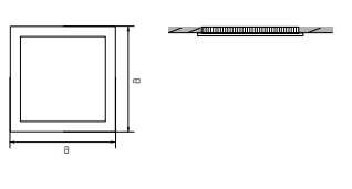 Vgradni LED panel - LPK | Jaka&i - Multiline