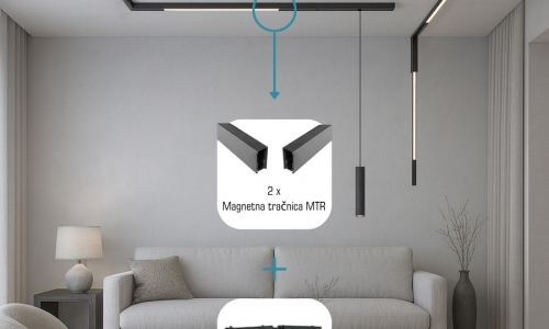 Raven spojni konektor MTR484 Magnetna tračnica Proline JAKA&I
