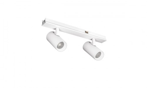 Doble spot track black, white 7w